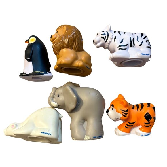 Fisher Price Set Of 6 Assorted Safari & Arctic Zoo Animal Figurines - Picture 8 of 8